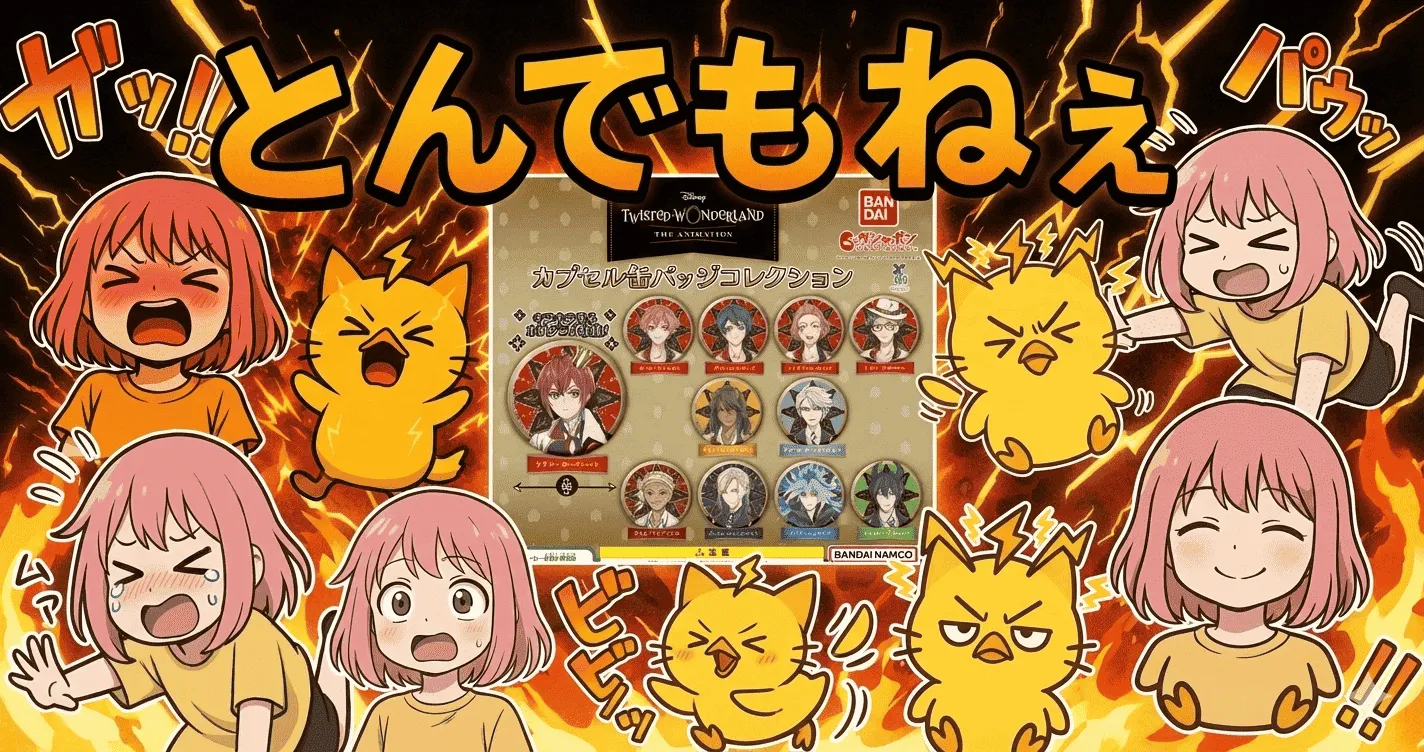 ツイステ缶バッジに“とんでもねえ落とし穴”…なぜ予約組ほど笑っているのか【ディズニー・ガシャポン・ガチャ】